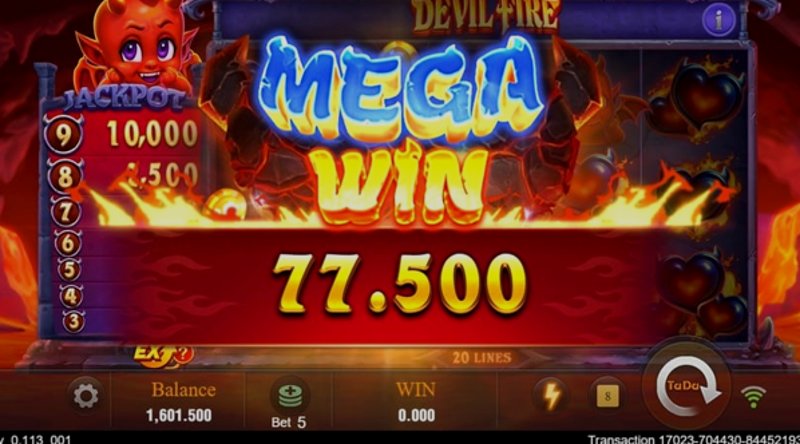 Play Devil Fire by Tadagaming at 1Win Casino