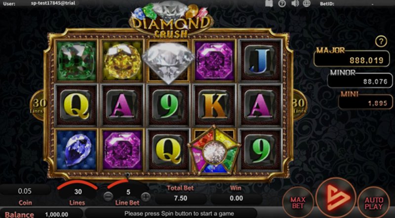 Play Diamond Crush by Simpleplay at 1Win Casino