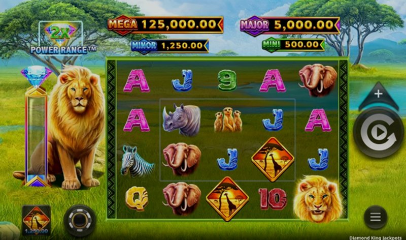 Play Diamond King Jackpots by Games Global at 1Win Casino