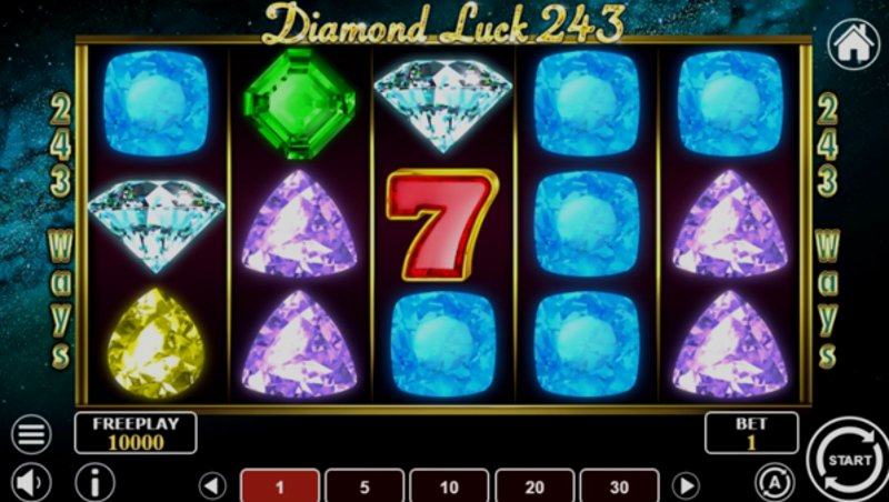 Play Diamond Luck 243 by 1spin4win at 1Win Casino