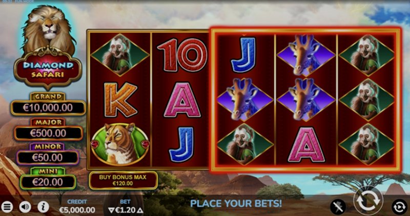 Play Diamond Safari by Bluehorn at 1Win Casino