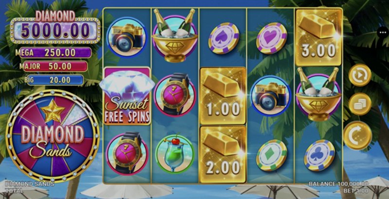 Play Diamond Sands by Games Global at 1Win Casino