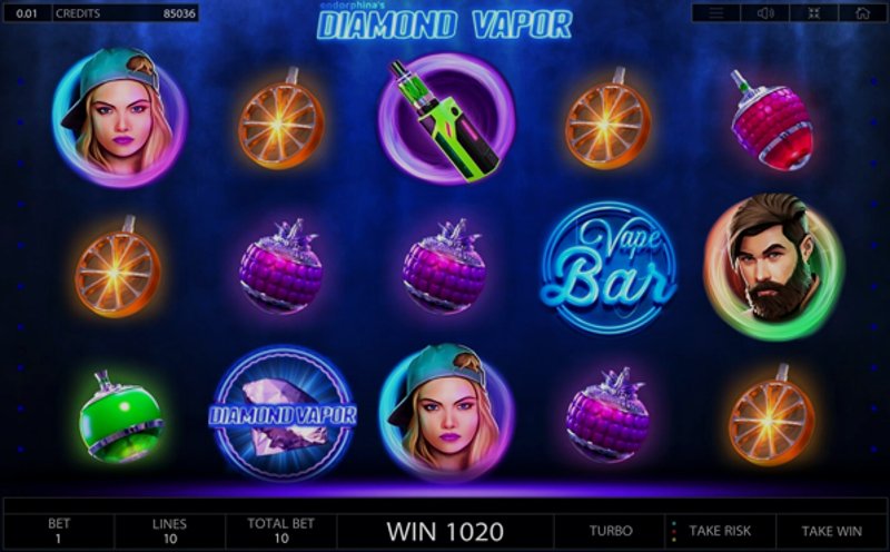 Play Diamond Vapor by Endorphina at 1Win Casino