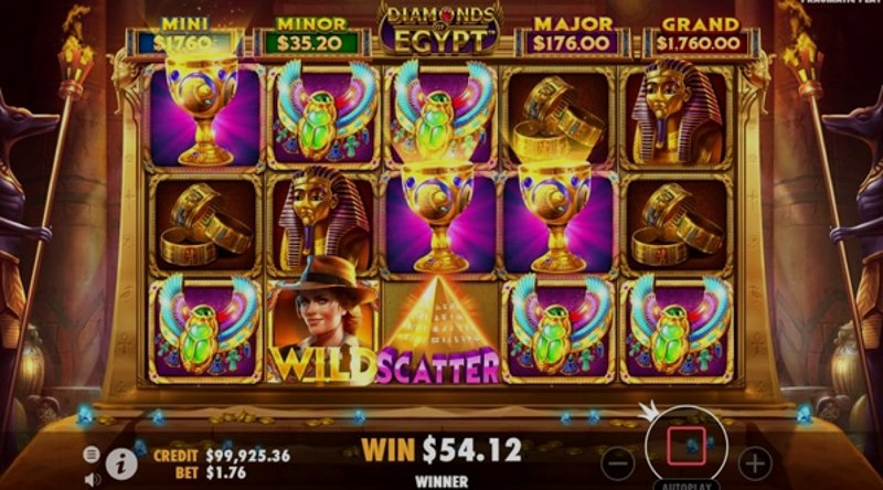 Play Diamonds of Egypt by Pragmatic at 1Win Casino