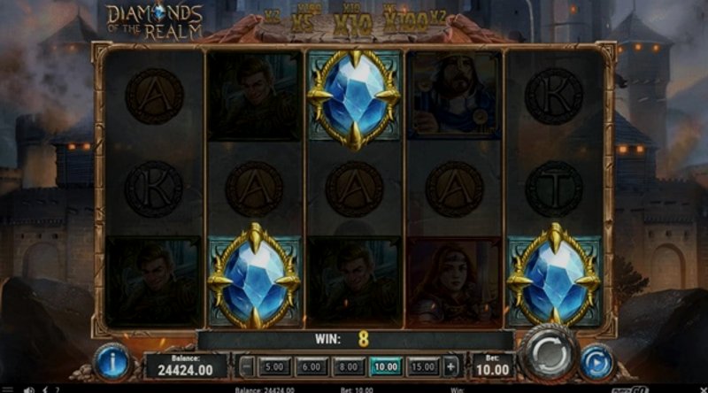 Play Diamonds of the Realm by Playn Go at 1Win Casino