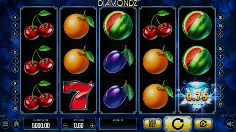 Play DiamondZ by Synot at 1Win Casino