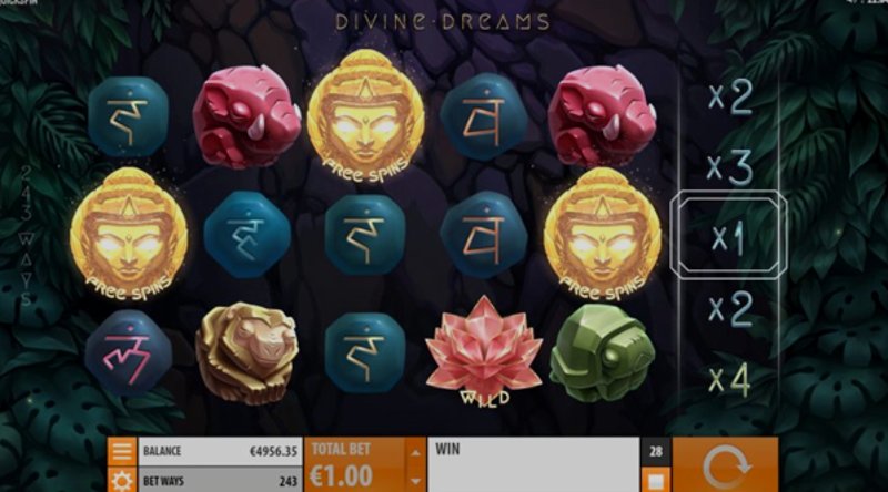 Play Divine Dreams by Quickspin at 1Win Casino