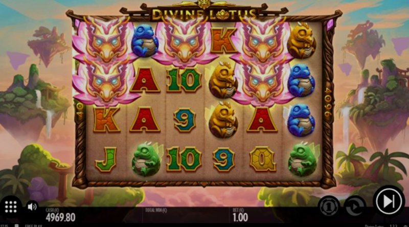 Play Divine Lotus by Thunderkick at 1Win Casino