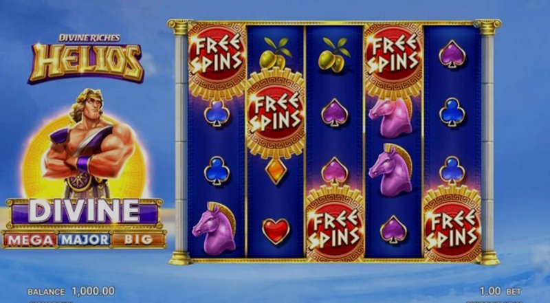 Play Divine Riches Helios by Microgaming at 1Win Casino