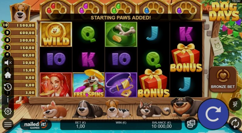 Play Dog Days by Games Global at 1Win Casino