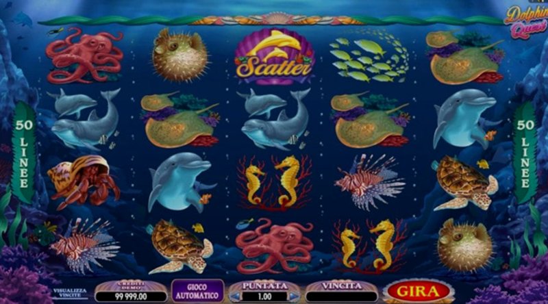 Play Dolphin Quest by Microgaming at 1Win Casino