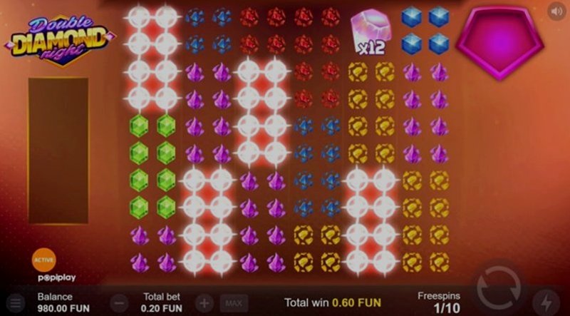 Play Double Diamond Night by Popiplay at 1Win Casino