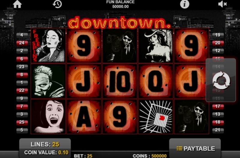 Play Downtown by 1x2gaming at 1Win Casino