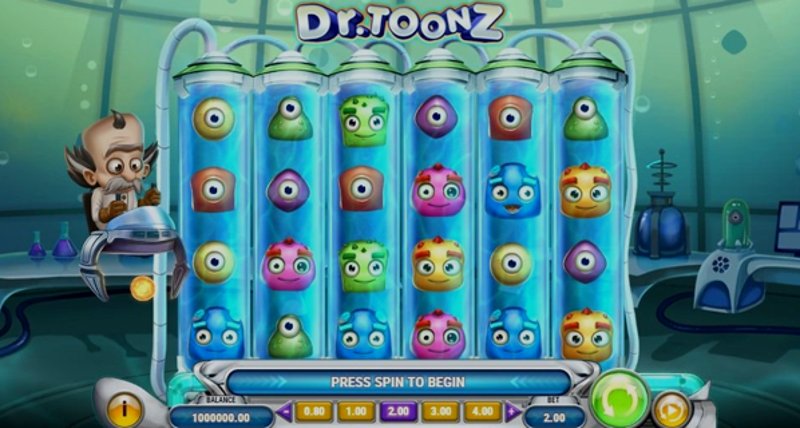 Play Dr. Toonz by Playn Go at 1Win Casino