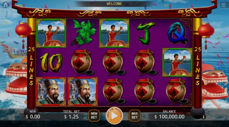 Play Dragon Boat 2 Lock 2 Spin by Kaga at 1Win Casino