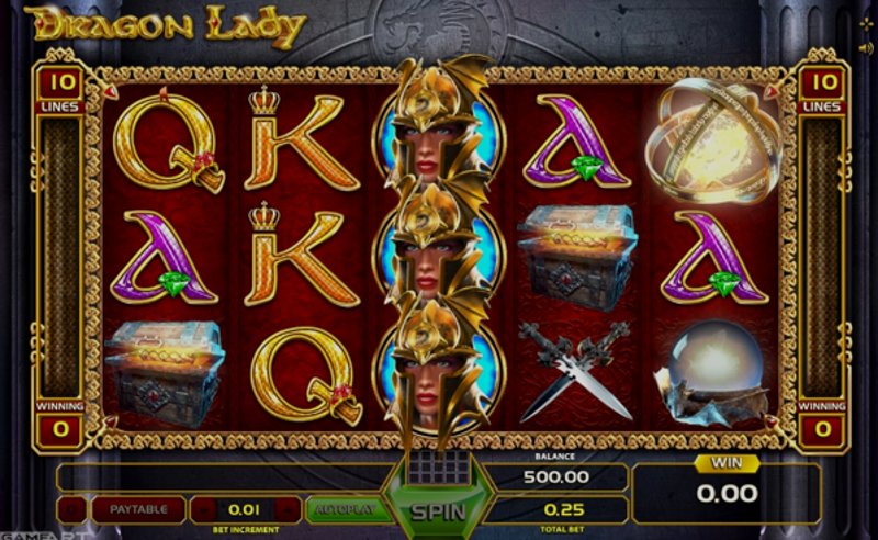 Play Dragon Lady by Gameart at 1Win Casino