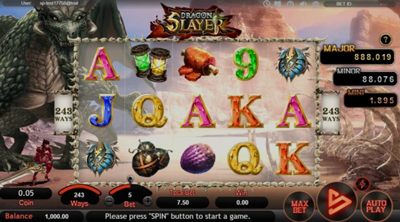 Play Dragon Slayer by Simpleplay at 1Win Casino