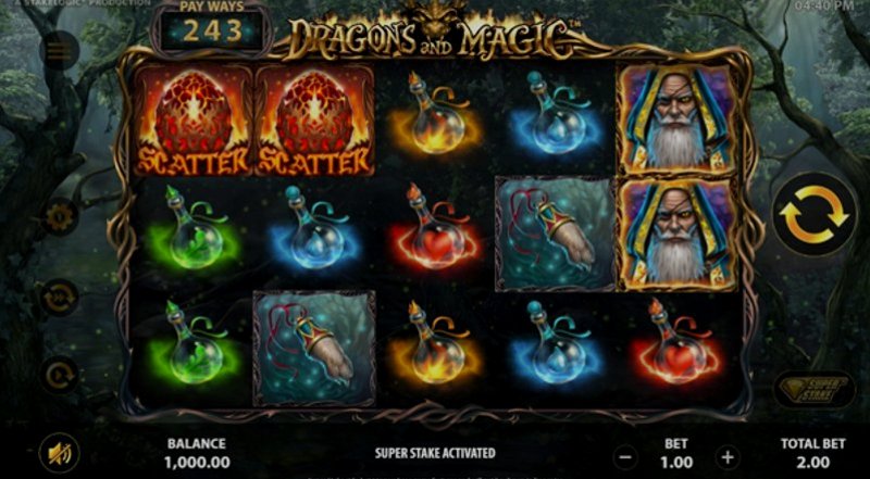 Play Dragons and Magic by Stakelogic at 1Win Casino