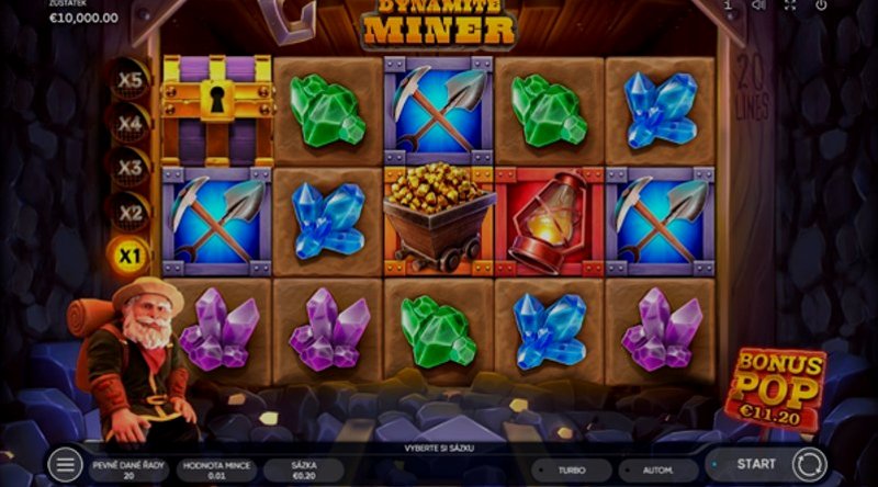 Play Dynamite Miner by Endorphina at 1Win Casino