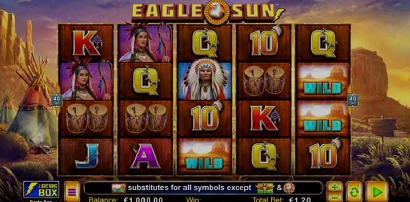 Play Eagle Sun by Lightning Box at 1Win Casino