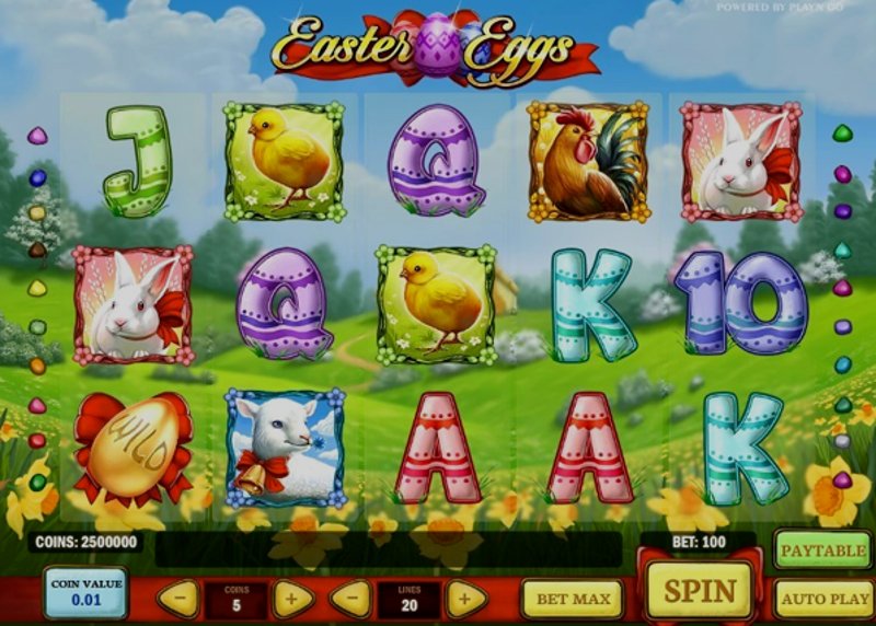 Play Easter Eggs by Playn Go at 1Win Casino