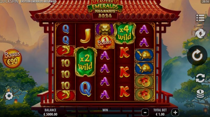 Play Eastern Emeralds Megaways by Quickspin at 1Win Casino