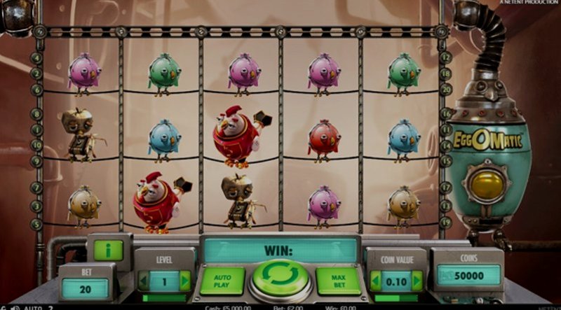 Play EggOMatic by Netent at 1Win Casino