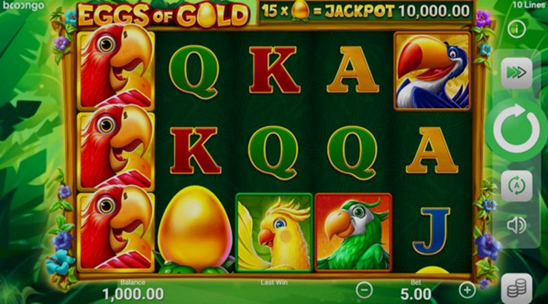 Play Eggs of Gold by Booongo at 1Win Casino