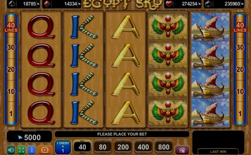 Play Egypt Sky by Amusnet Interactive at 1Win Casino