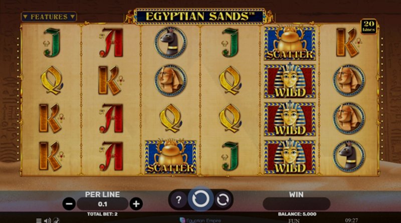 Play Egyptian Sands by Spinomenal at 1Win Casino