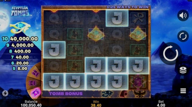 Play Egyptian Tombs by Games Global at 1Win Casino