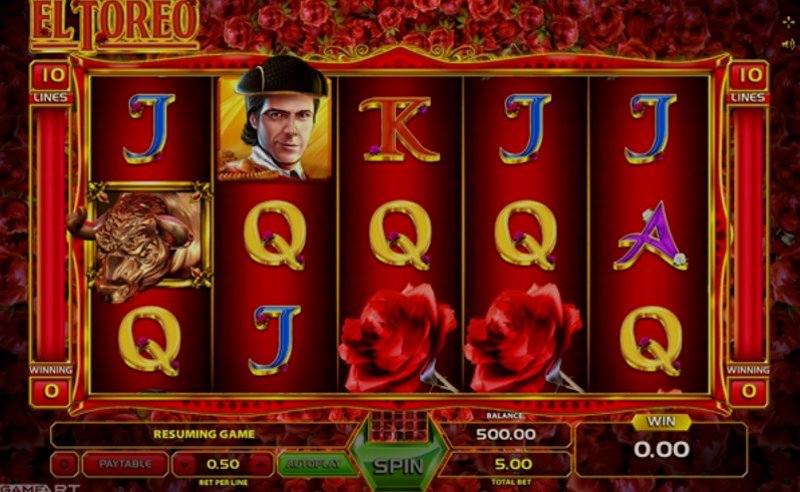 Play El Toreo by Gameart at 1Win Casino