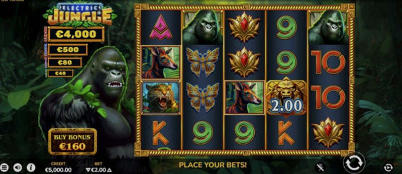 Play Electric Jungle by Bluehorn at 1Win Casino