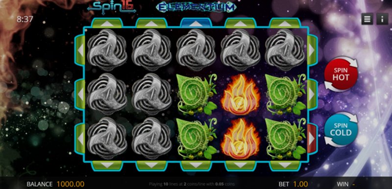 Play Elementium Spin16 by Genii at 1Win Casino