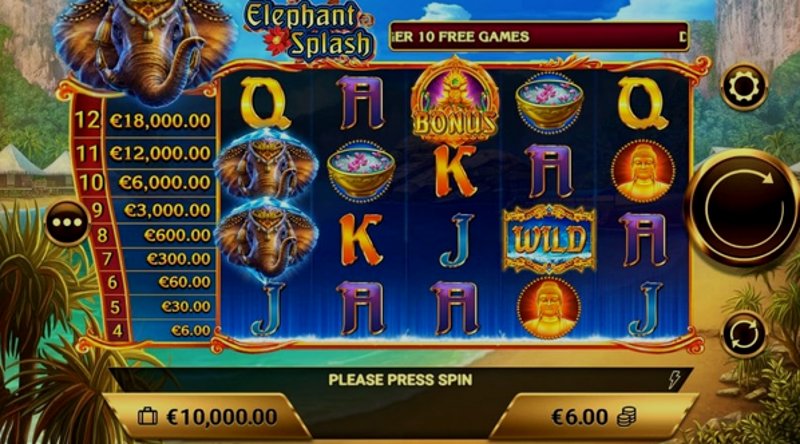 Play Elephant Splash by Amigogaming at 1Win Casino