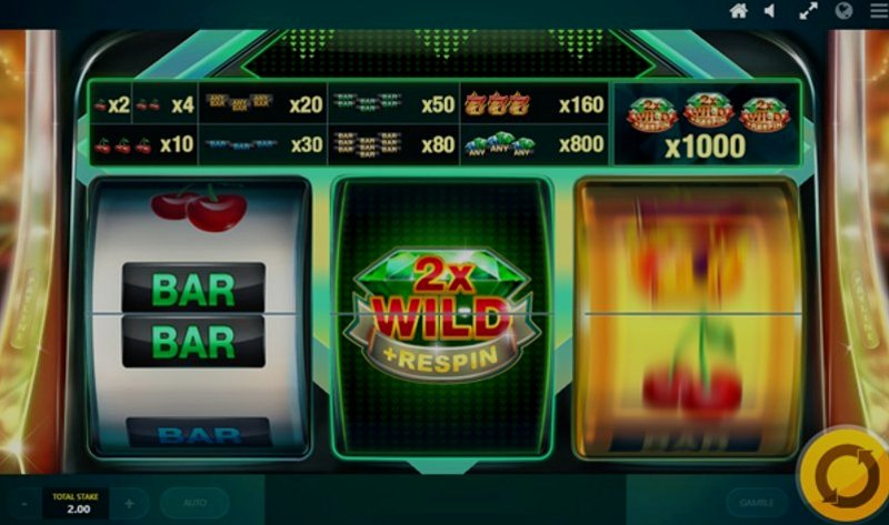 Play Emerald Diamond by Redtiger at 1Win Casino