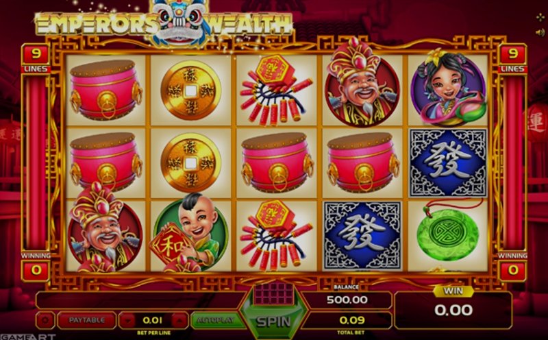 Play Emperors Wealth by Gameart at 1Win Casino