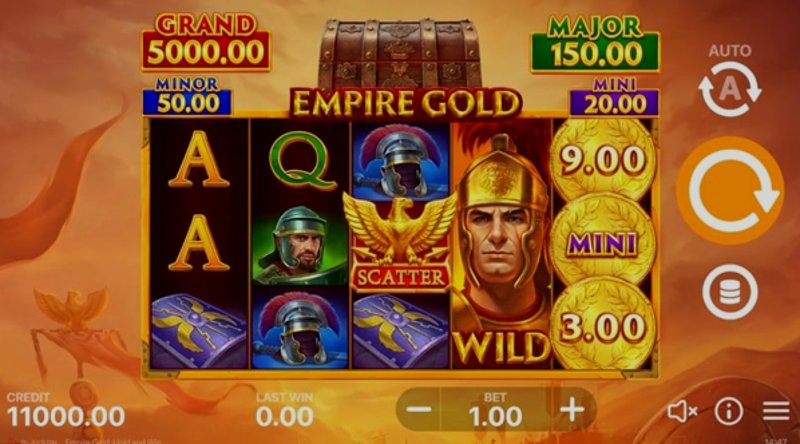 Play Empire Gold: Hold and Win by Playson at 1Win Casino