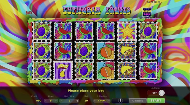 Play Euphoria Fruits by 5 Men Gaming at 1Win Casino