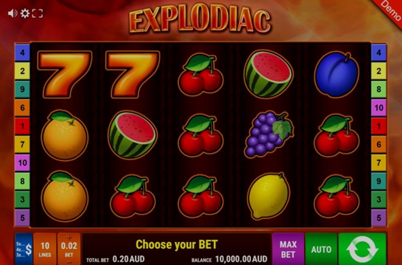 Play Explodiac by Gamomat Premium at 1Win Casino