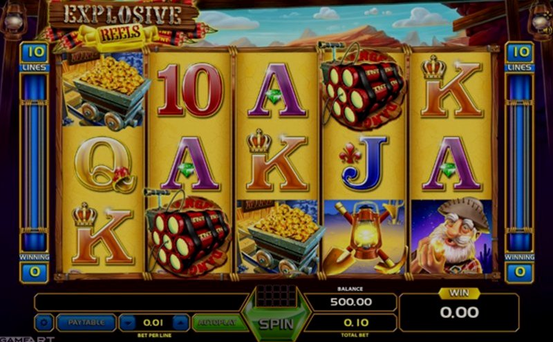 Play Explosive Reels by Gameart at 1Win Casino