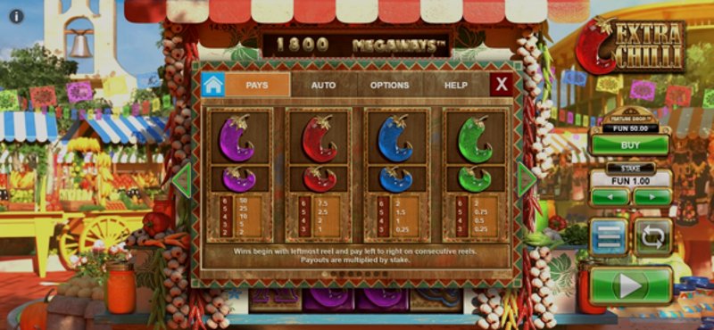 Play Extra Chilli MEGAWAYS by Games Global at 1Win Casino