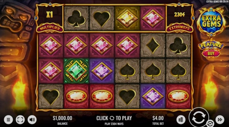 Play Extra Gems by Platipus at 1Win Casino