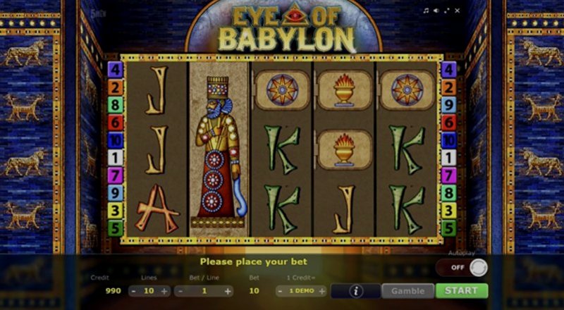 Play Eye of Babylon by 5 Men Gaming at 1Win Casino