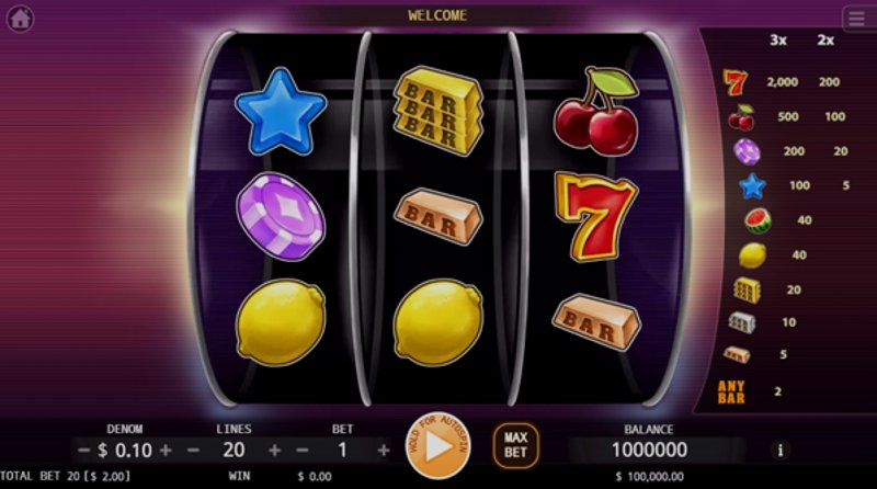 Play Fantasy 777 by Kaga at 1Win Casino