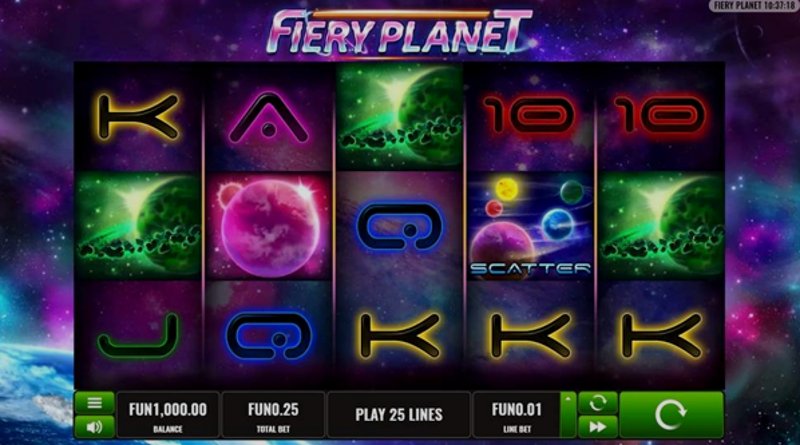 Play Fiery Planet by Platipus at 1Win Casino