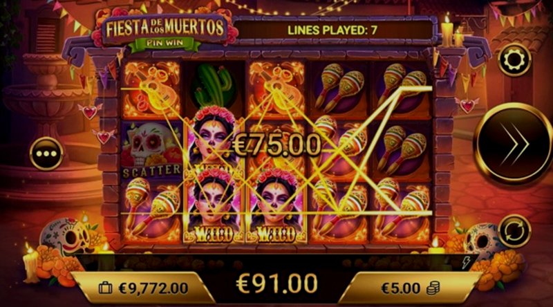 Play Fiesta De los Muertos by Amigogaming at 1Win Casino