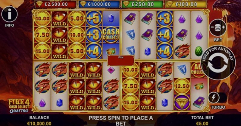 Play Fire 4: Cash Collect Quattro by Playtech at 1Win Casino