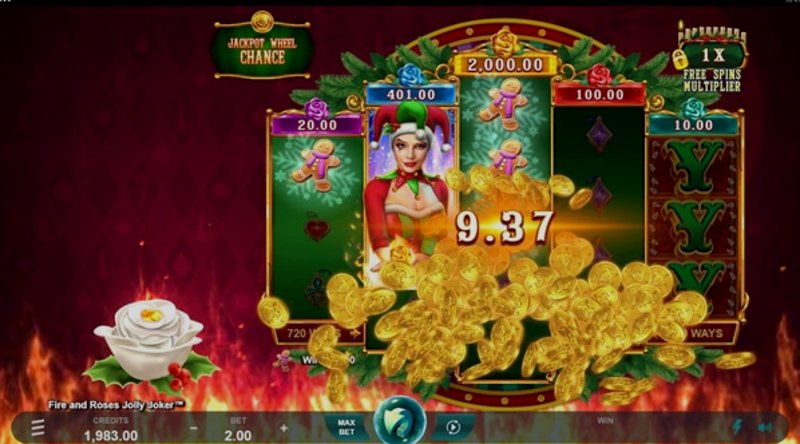 Play Fire and Roses Jolly Joker by Microgaming at 1Win Casino