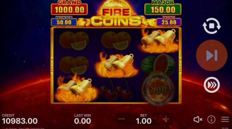 Play Fire Coins: Hold and Win in India at 1Win Casino